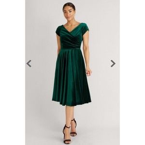 The Pretty Dress Company Velvet Hourglass Dress